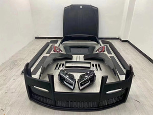Kit de Carrocería ZNDR para Rolls-Royce Ghost, Modelos Antiguos, Estilo Actualizado, Parachoques Delantero/Trasero, Alerón, Faros Delanteros Autoadhesivos - Product Image 2