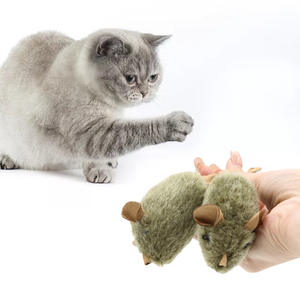 Eco-friendly Engraçado Faux Fur <span class=keywords><strong>Mouse</strong></span> <span class=keywords><strong>Cat</strong></span> Toy chase Jogando Recheado Durável Chew <span class=keywords><strong>Scratcher</strong></span> Correndo Brinquedos De Gato - Product Image 4