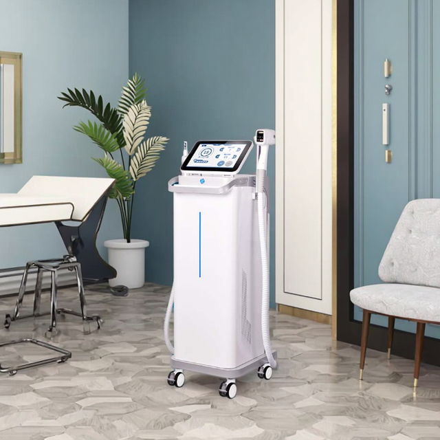 Professional Diode Laser Hair Removal Machine 3 Wavelengths (755nm 1064nm 808NM) for Face Tattoo Removal Painless Hair Removal