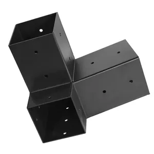 Kit de supports de pergola à 15 degrés <span class=keywords><strong>4x4</strong></span>, support d'angle à 3 voies à angle droit, kit de pergola Woodworks pour poutres en bois, tonnelles d'extérieur - Product Image 5