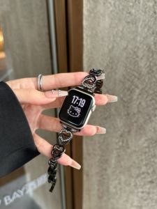 <span class=keywords><strong>สาย</strong></span>นาฬิกาข้อมือโลหะผสมสังกะสีรูปหัวใจเพชร ขนาด 22 มม. <span class=keywords><strong>สาย</strong></span>นาฬิกาหรูหราสำหรับ <span class=keywords><strong>Apple</strong></span> <span class=keywords><strong>Watch</strong></span> Series 11 10 49 มม. 46 มม. - Product Image 5