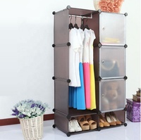 Armoire de Rangement en Plastique DIY Gratuite pour Chambre à Coucher, Idéale pour Télé-achat