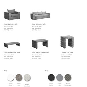 Ensemble de canapés d'extérieur Mobilier de jardin moderne en rotin Cadre en aluminium de luxe Canapé de terrasse Ensemble de meubles pour balcon Hôtel Villa - Product Image 5