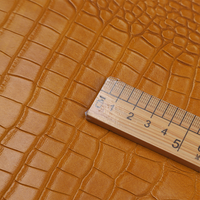 Cuir synthétique PVC gaufré à motif de peau de grain de crocodile à bas prix pour chaussures sacs