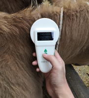 Eartaghome SAH6100 Lector de Microchip RFID de Baja Frecuencia de 134.2kHz, Lector de Etiquetas ABS para Perros/Gatos/Mascotas/Ganado