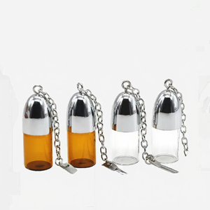 Classic Glass Medication Pill <b>Box</b> with Spoon Waterproof Travel Container for <b>Camping</b> - Product Image 3