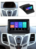 MEKEDE Navegación GPS para coche Ford Fiesta 2009-17, reproductor de DVD para coche, reproductor de vídeo Multimedia, estéreo, soporte para coche, DVR BT