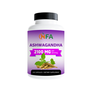 Cápsulas de Ashwagandha Más Vendidas 2100mg con Pimienta Negra, Ayuda a Mejorar el Estado de Ánimo, Fórmula Limpia, Rutinas de Bienestar, Suplemento Dietético - Product Image 1