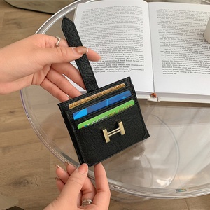 Boshiho Customized Coin Pouch Slim Front Pocket <b>Wallet</b> <b>RFID</b> Blocking Leather Card Holder Purse - Product Image 3