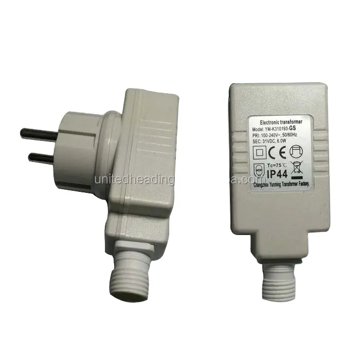 זרם קבוע עמיד למים אור אספקת חשמל שנאי 12v/24v 1.2W-16W