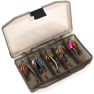 Bajo trucha salmón <span class=keywords><strong>de</strong></span> Metal duro cola <span class=keywords><strong>de</strong></span> <span class=keywords><strong>gallo</strong></span> Spinner Señuelos <span class=keywords><strong>de</strong></span> Pesca Kit - Product Image 1