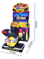 Simulateur de course automobile LCD 42 pouces Moter DX Machine de jeu de course vidéo à pièces Simulateur de course automobile avec volant