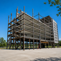 Bâtiment modulaire industriel moderne en structure acier AOLIFENG pour bureaux et entrepôts, matériau Q235B/Q355B, garantie 5+ ans, 81-120 mph