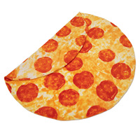 Couverture en flanelle Mexique Taco Pizza, super douce, 100% polyester, tricotée, motif personnalisé, simple, anti-boulochage, quatre saisons, pour adultes