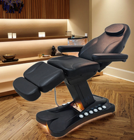 Lit de massage multifonctionnel, fauteuil inclinable, lit de salon haut de gamme, cadre en cuir PU, 3/4 moteurs électriques