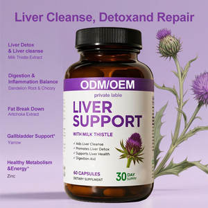 Integratore per il Supporto Epatico OEM/ODM in Capsule con Cardo Mariano e Carciofo per la Pulizia, la Disintossicazione, la Riparazione e il Metabolismo dei Grassi del Fegato - Product Image 3