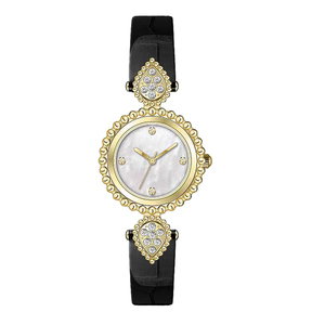 Reloj <span class=keywords><strong>de</strong></span> Pulsera <span class=keywords><strong>de</strong></span> Cuero con Cristales, Reloj <span class=keywords><strong>de</strong></span> Cuarzo Popular, el Mejor Reloj <span class=keywords><strong>de</strong></span> Joyería - Product Image 1