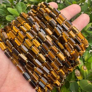 Cuentas hexagonales <span class=keywords><strong>de</strong></span> ojo <span class=keywords><strong>de</strong></span> tigre natural <span class=keywords><strong>de</strong></span> 6*9 mm, cristal <span class=keywords><strong>de</strong></span> ágata, aventurina verde, tubo <span class=keywords><strong>de</strong></span> cuentas para pulsera DIY, piedra semipreciosa - Product Image 2