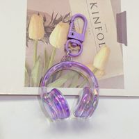 Стильный мини-брелок для рюкзака в виде 3D-наушников с милым мультяшным дизайном из акрила, идеально подходит для подарков друзьям, 2026 год