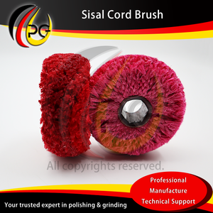 Roue de polissage de diamètre de trou hexagonal de fabrication professionnelle 19/6 brosse de cordon de Sisal - Product Image 4