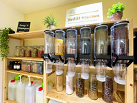 ECOBOX 	   Bac à nourriture en vrac à choisir et à mélanger, noix, graines, bonbons, céréales, distributeur de nourriture en vrac, bac à gravité, distributeur de noix en vrac, nourriture sèche pour magasin