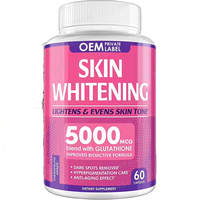 Capsules de Glutathion pour adultes OEM 5000mcg Complément alimentaire 60