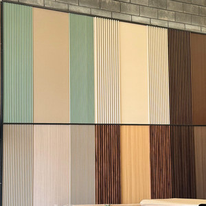 Grille décorative WPC pour mur de <span class=keywords><strong>galerie</strong></span> d'art, grille blanche minimaliste et épurée, panneau mural WPC d'intérieur - Product Image 5