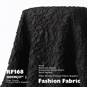 Nuova moda 3D elastico stropicciato ragnatela trama tessuto Jacquard per copricapo borse per la casa - Product Image 6