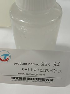 <span class=keywords><strong>Chimie</strong></span> laurique des matières premières sulfate d'éther de sodium/Sles70 utilisée dans les liquides de vaisselle. CAS 68585, - Product Image 3