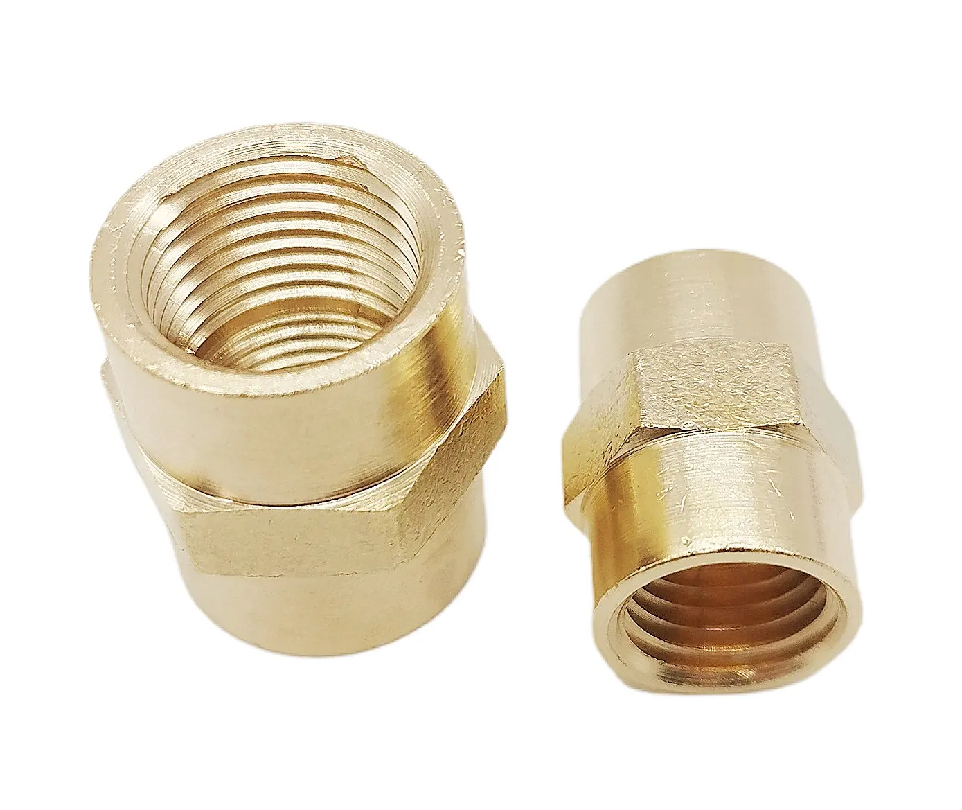 Op Maat Gemaakte Messing Fitting Zeskantkoppeling, 1/8 "-1" Npt Vrouwelijke Messing Buisfittingen