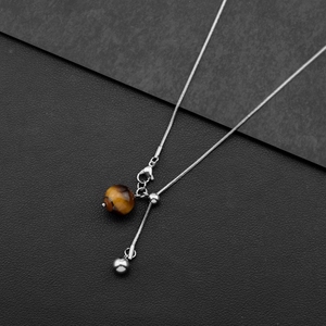 Nuevo diseño de piedra de ojo de Tigre, simple, delicado, de moda, versátil, de lujo ligero, collar de gama alta. - Product Image 3