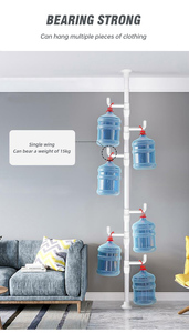YIJIALE en stock, faible MOQ, porte-vêtements sur pied sans perçage, gain <span class=keywords><strong>de</strong></span> place, pour maison <span class=keywords><strong>de</strong></span> location - Product Image 6