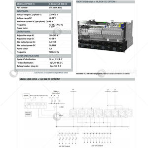 Eltek Smartpack S raddrizzatore 6 kVA AC 16 kW 8 kW 48 VDC uscita C nucleo di alimentazione Telecom con Smartpack S - Product Image 4