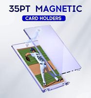 35PT-180PT Protecteurs magnétiques One Touch transparents pour cartes de jeu, de sport et de collection, et présentoirs pour cartes à collectionner