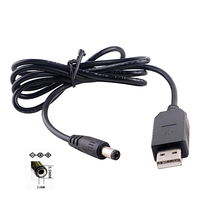 Cable USB de refuerzo 5.5 * 2.1mm DC a DC 5V/9V/12V para Power Bank y Router Inalámbrico, línea de conversión de voltaje 5V