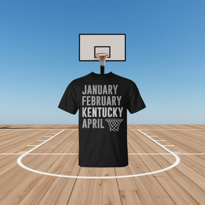 T-shirt de basket-ball noir pour hommes, vêtements de sport, janvier, février, Kentucky, avril - Product Image 2