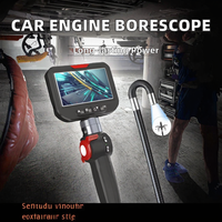 Endoscope numérique portable pour diagnostic de moteur de voiture, endoscope articulé bidirectionnel, diamètre de la sonde de 6,2 mm, câble de 10 m, indice de protection IP67, 4,3 pouces