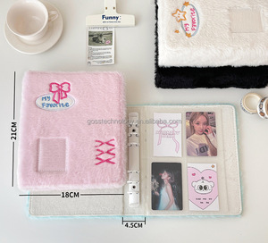 2024 nuevo lazo de felpa A6 carpeta foto tarjeta álbum hojas sueltas <span class=keywords><strong>Mini</strong></span> película Photocard organizador recoger <span class=keywords><strong>libro</strong></span> para Kpop - Product Image 1