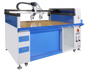 Rinngo Custom Semi-Automatische Lijmmachine Dubbele Uitgiftepistool Drie-As Lijm Applicator Cnc Smeltlijmmachine Voor Doos