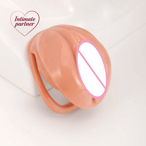 Neuer Sissy Pink Weicher Penis-Käfig mit 4 Penisringen, Schloss, Cock Harness Gürtel, <span class=keywords><strong>BDSM</strong></span> Sexspielzeug für Männer, Gay, Femboy 18+ - Product Image 3