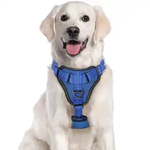 2024 New Reflective Soft Mesh Best Selling Products,No Pull Dog Adventure Harness Front Clip Heavy Duty