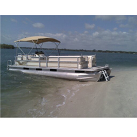 Bateau de dessin animé à Double pont, certifié CE, flottant en aluminium, pour 20 personnes, bateau, chine