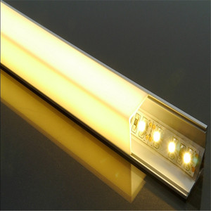 Canales de perfil de aluminio para tira <span class=keywords><strong>LED</strong></span>, montado en <span class=keywords><strong>esquina</strong></span>, forma de V, 45 grados - Product Image 2