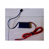 Invertisseur pour feuille EL 12V CC avec montage sur prise, conception silencieuse, mode lumière constante, étanchéité simple, bornes d'entrée rouge et noir