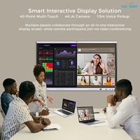 Pizarra Interactiva Inteligente con IA de 65, 75 y 86 Pulgadas, 4K, Android 15/16, con Certificación EDLA para Reuniones Escolares