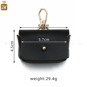 Sevimli taşınabilir halka çanta suni deri düğün lüks yüzük yastık kutusu anahtarlıklar ile iş ve promosyon hediyeler için evcil - Product Image 6