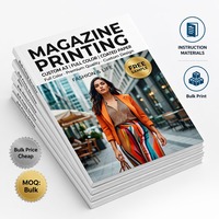 Services d'impression en gros de magazines et de documents d'instructions personnalisés en papier couché couleur A3 à couverture souple, à prix abordable