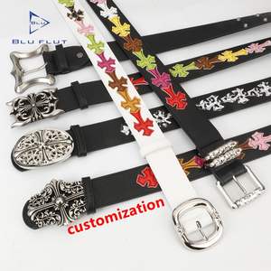 Sabuk kulit <span class=keywords><strong>PU</strong></span> kualitas tinggi baru sabuk HipHop trendi Amerika sabuk kulit pria gaya koboi dapat disesuaikan - Product Image 2