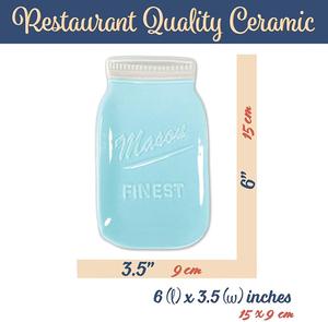 Bleu Bocal Repose-Cuillère-Cuisine Cuillère pour Cuisinière-Céramique Louche Support pour Ustensiles de cuisine Rustique Antique - Product Image 6