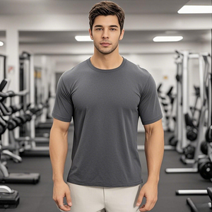 Camisetas Deportivas Personalizadas con Cuello Redondo, de Algodón y Poliéster, Transpirables, de Secado Rápido, de Alta Calidad, de Manga Corta para Hombre - Product Image 1